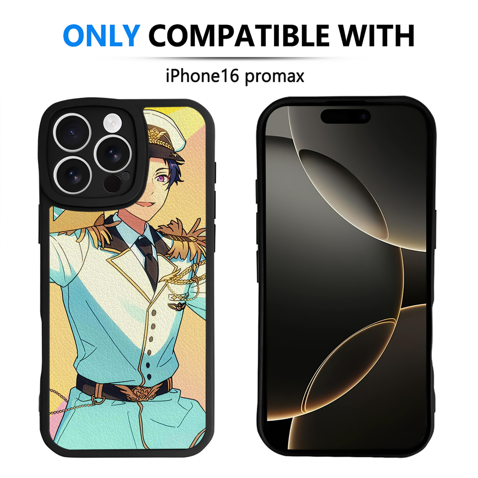 （画像用） あんさんぶるスターズ! Ensemble Stars 【iPhone 16シリーズ対応】シリコンスマホケース（レザー調） 材質：シリコン